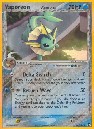 Vaporeon 18/113 - Delta Species
