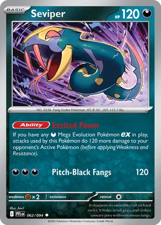 Seviper 062/094 - Phantasmal Flames