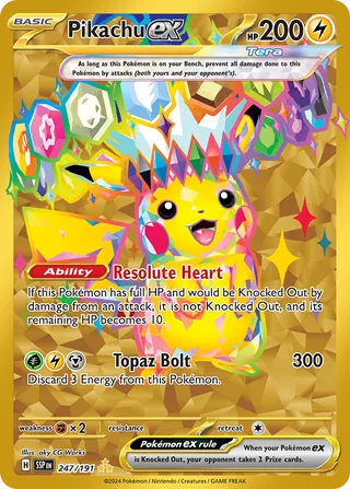 Pikachu ex 247/191 - Surging Sparks