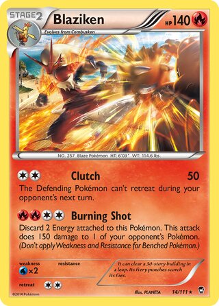 Blaziken 14/111 - Furious Fists