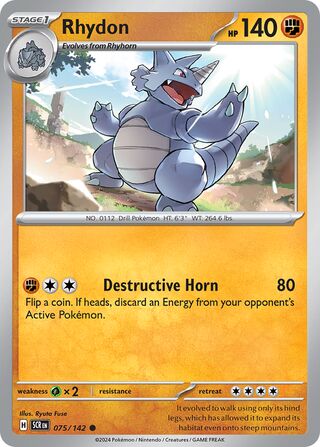 Rhydon 075/142 - Stellar Crown