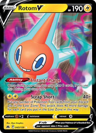 Rotom V 045/159 - Crown Zenith