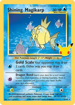 Shining Magikarp 66/64 - Celebrations
