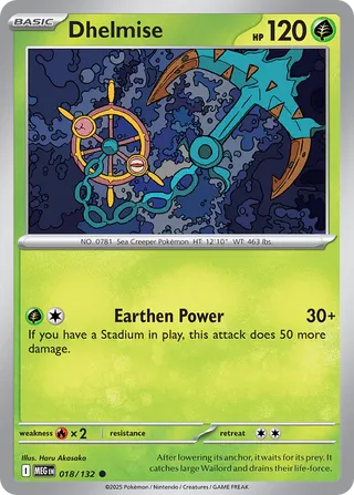 Dhelmise 018/132 - Mega Evolution Base