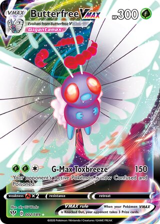Butterfree VMAX 002/189 - Darkness Ablaze