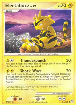 Electabuzz 81/130 - Diamond & Pearl Base