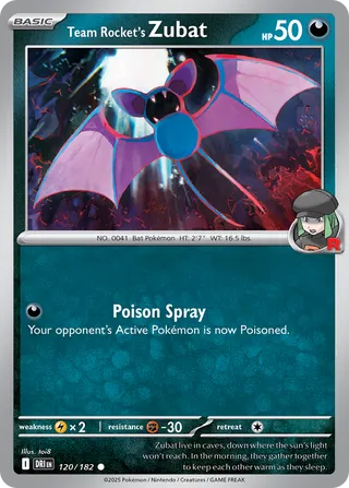 Team Rocket's Zubat 120/182 - Destined Rivals