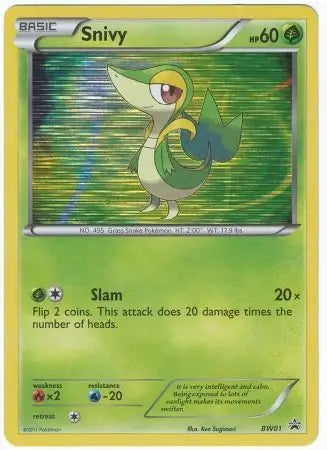 Snivy BW01 - Black and White Promos