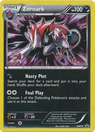 Zoroark BW09 - Black and White Promos