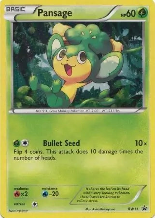 Pansage BW11 - Black and White Promos