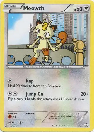 Meowth BW35 - Black and White Promos