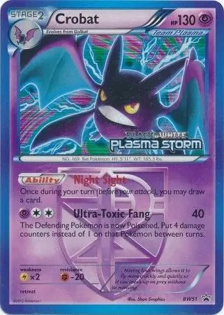 Crobat Prerelease BW51 - Black and White Promos