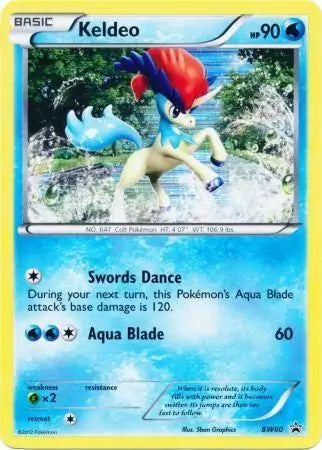 Keldeo Holo BW60 - Black and White Promos