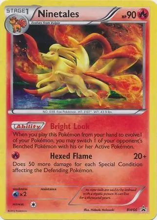 Ninetales BW66 - Black and White Promos