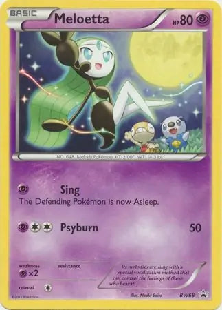 Meloetta BW68 - Black and White Promos