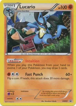Lucario BW85 - Black and White Promos