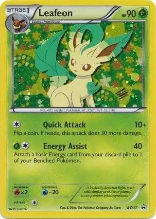 Leafeon BW87 - Black and White Promos