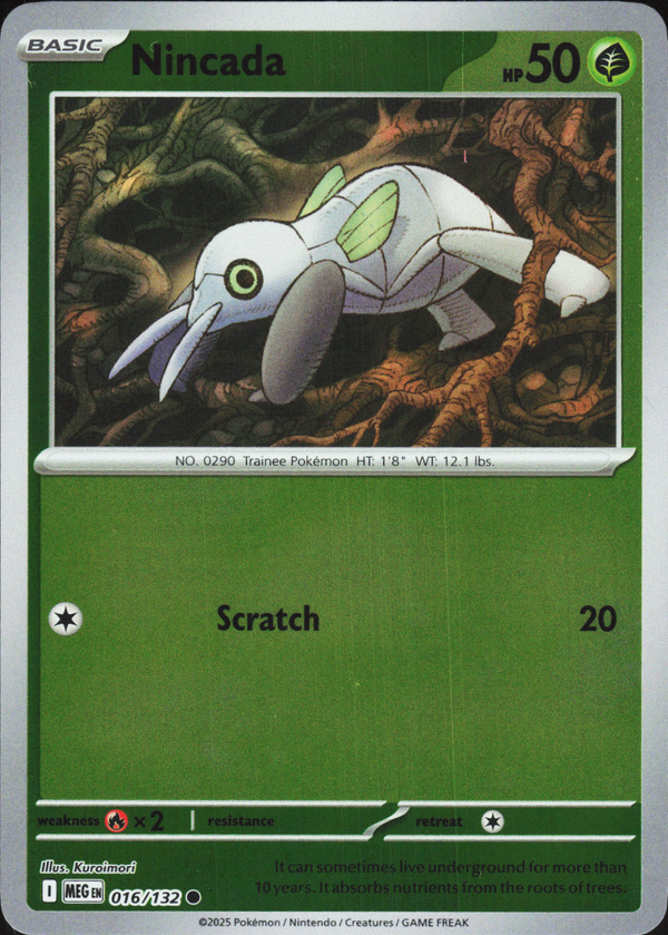 Nincada 016/132 - Mega Evolution Base