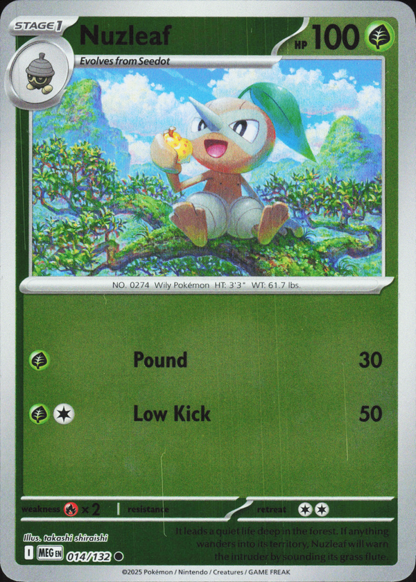 Nuzleaf 014/132 - Mega Evolution Base