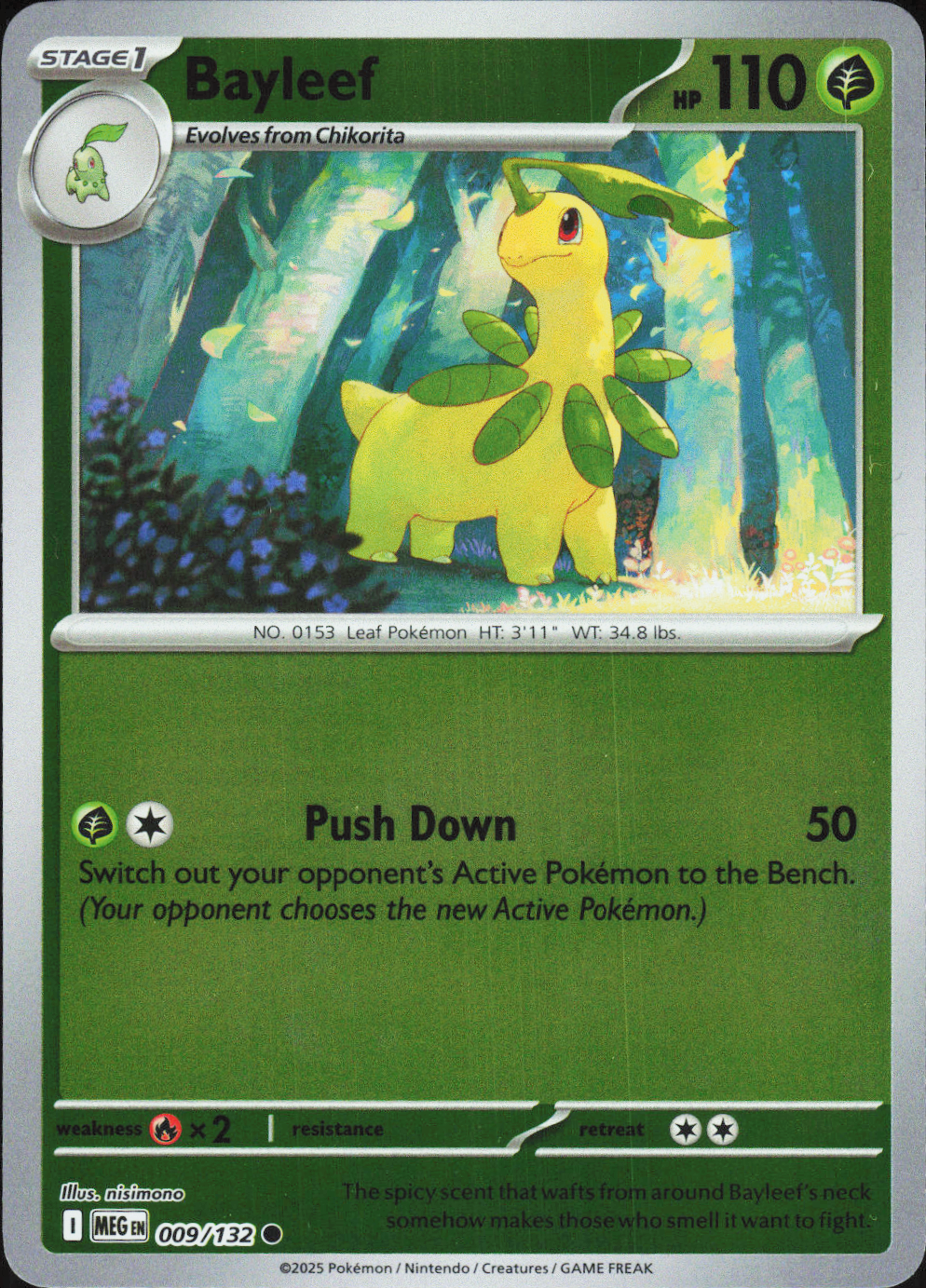 Bayleef 009/132 - Mega Evolution Base