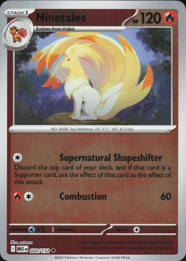 Ninetales 020/132 - Mega Evolution Base