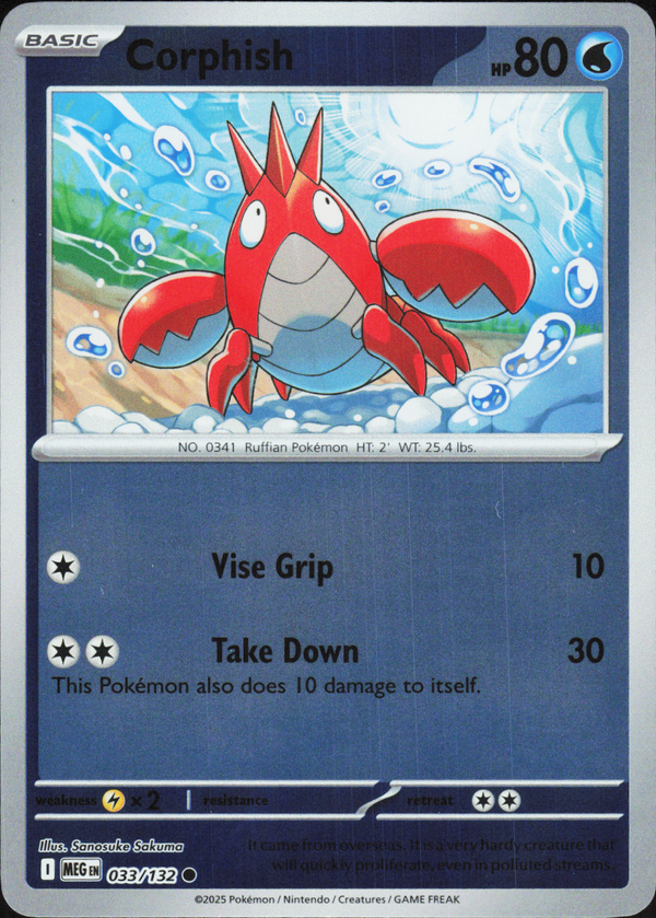 Corphish 033/132 - Mega Evolution Base