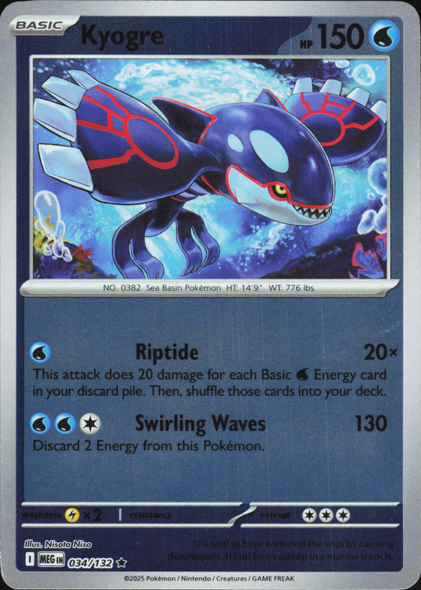 Kyogre 034/132 - Mega Evolution Base