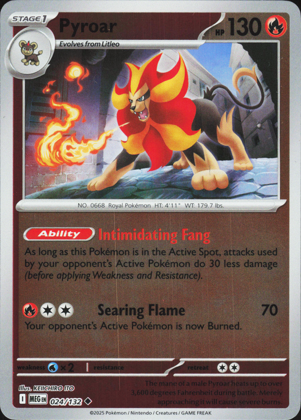 Pyroar 024/132 - Mega Evolution Base