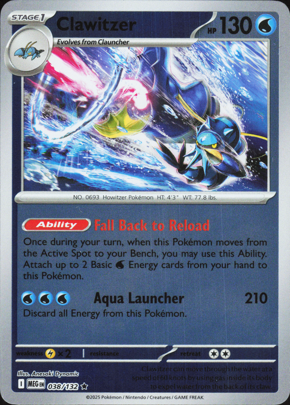 Clawitzer 038/132 - Mega Evolution Base