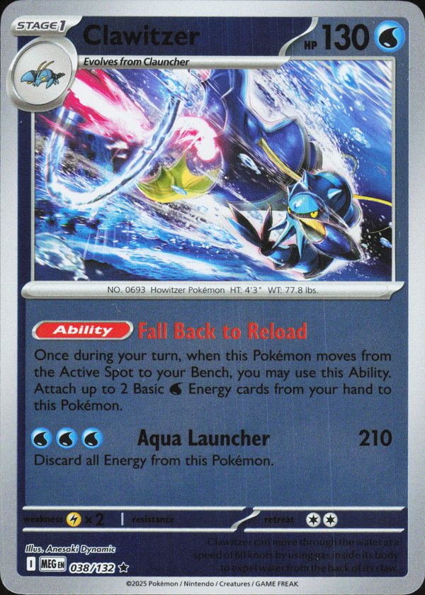 Clawitzer 038/132 - Mega Evolution Base