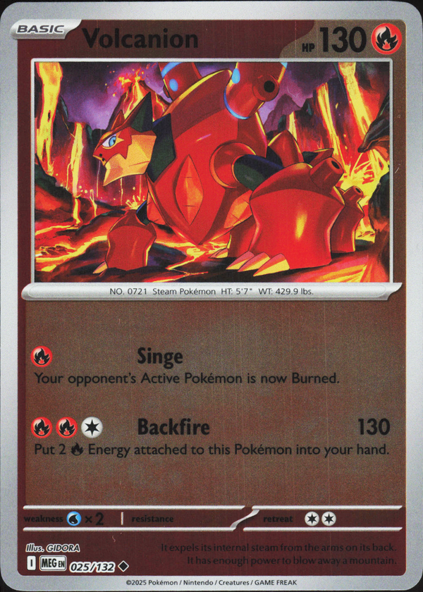 Volcanion 025/132 - Mega Evolution Base