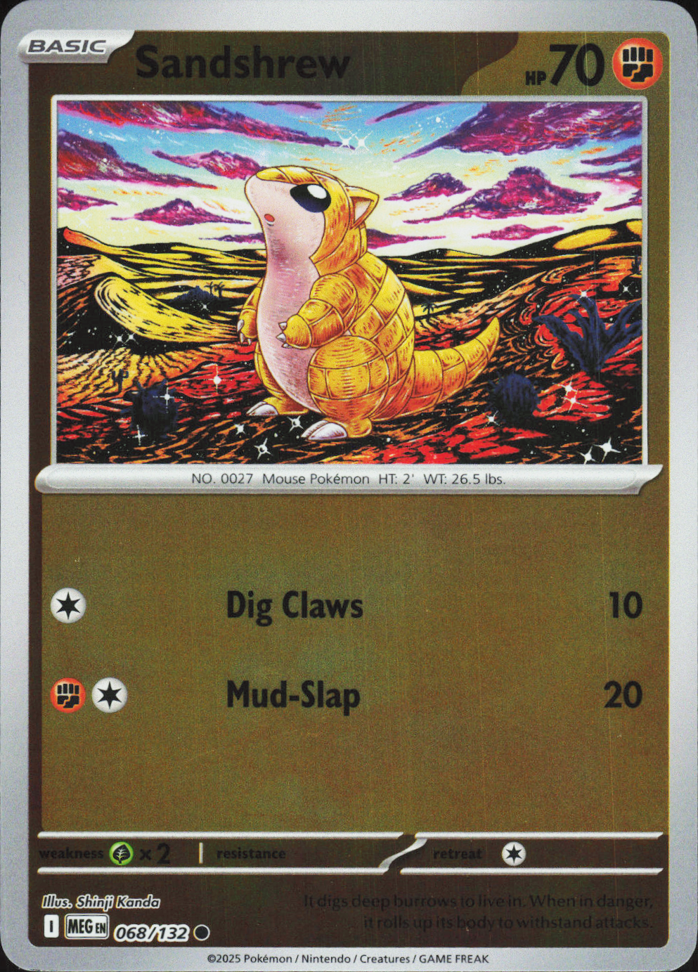 Sandshrew 068/132 - Mega Evolution Base