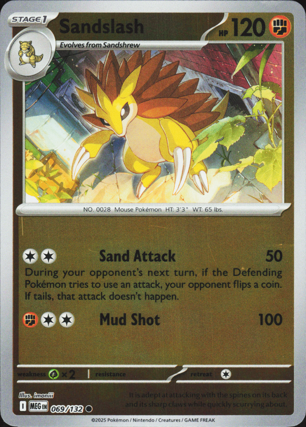 Sandslash 069/132 - Mega Evolution Base