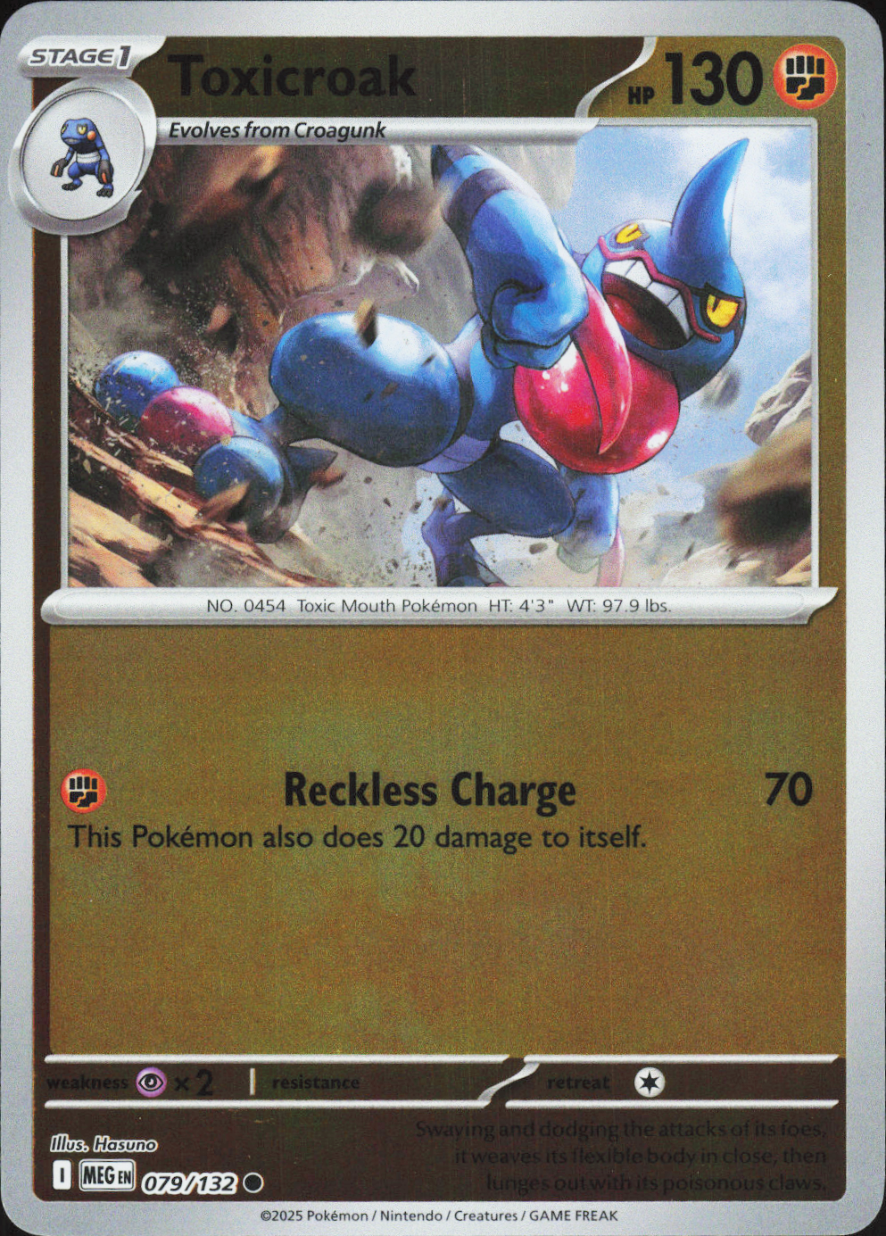 Toxicroak 079/132 - Mega Evolution Base