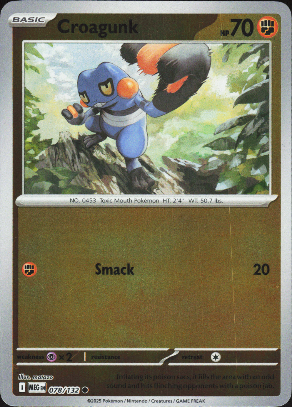 Croagunk 078/132 - Mega Evolution Base