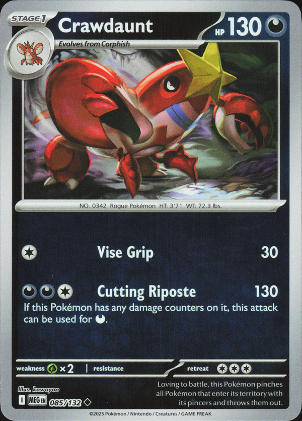Crawdaunt 085/132 - Mega Evolution Base
