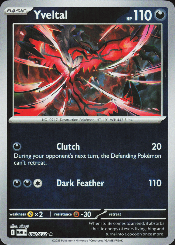 Yveltal 088/132 - Mega Evolution Base