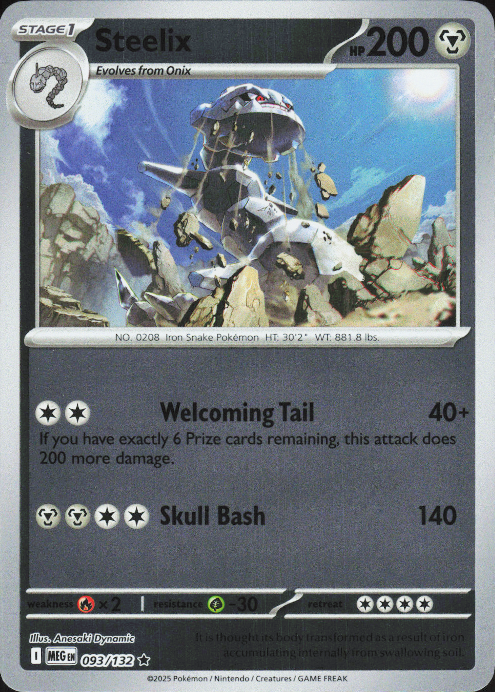 Steelix 093/132 - Mega Evolution Base