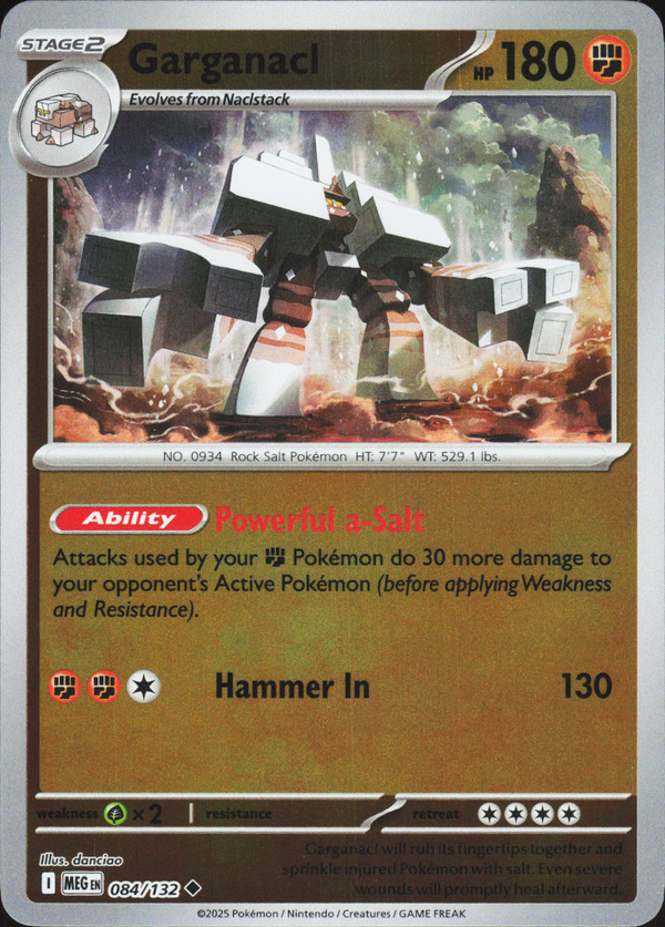 Garganacl 084/132 - Mega Evolution Base