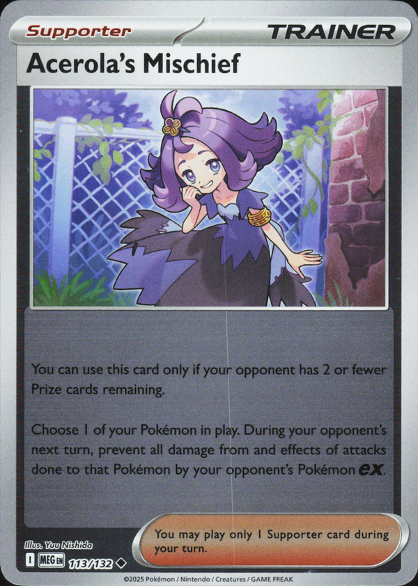 Acerola's Mischief 113/132 - Mega Evolution Base