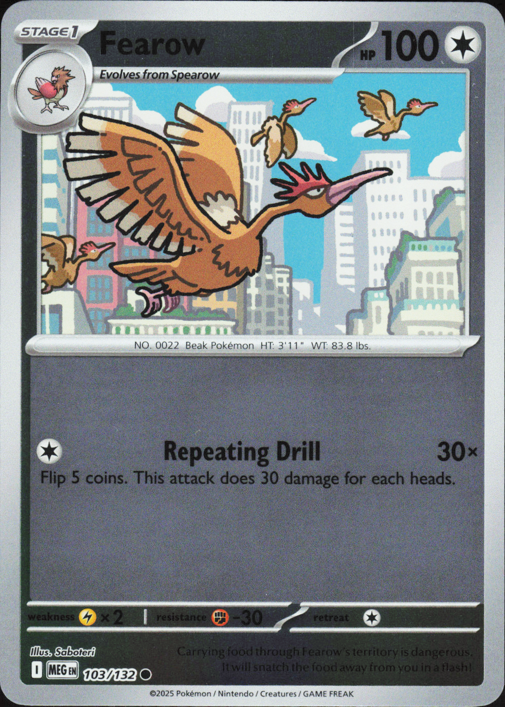 Fearow 103/132 - Mega Evolution Base