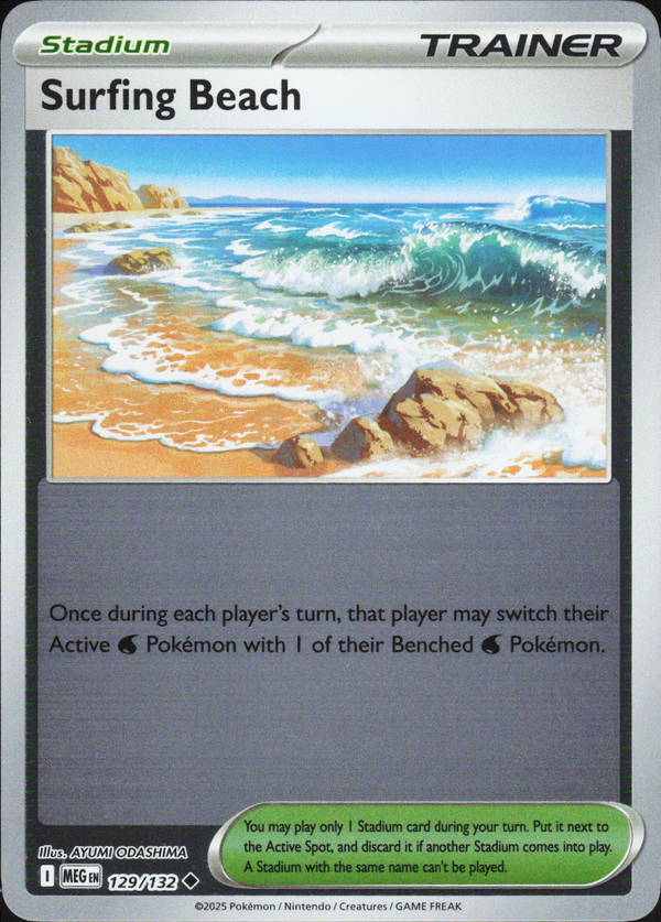 Surfing Beach 129/132 - Mega Evolution Base