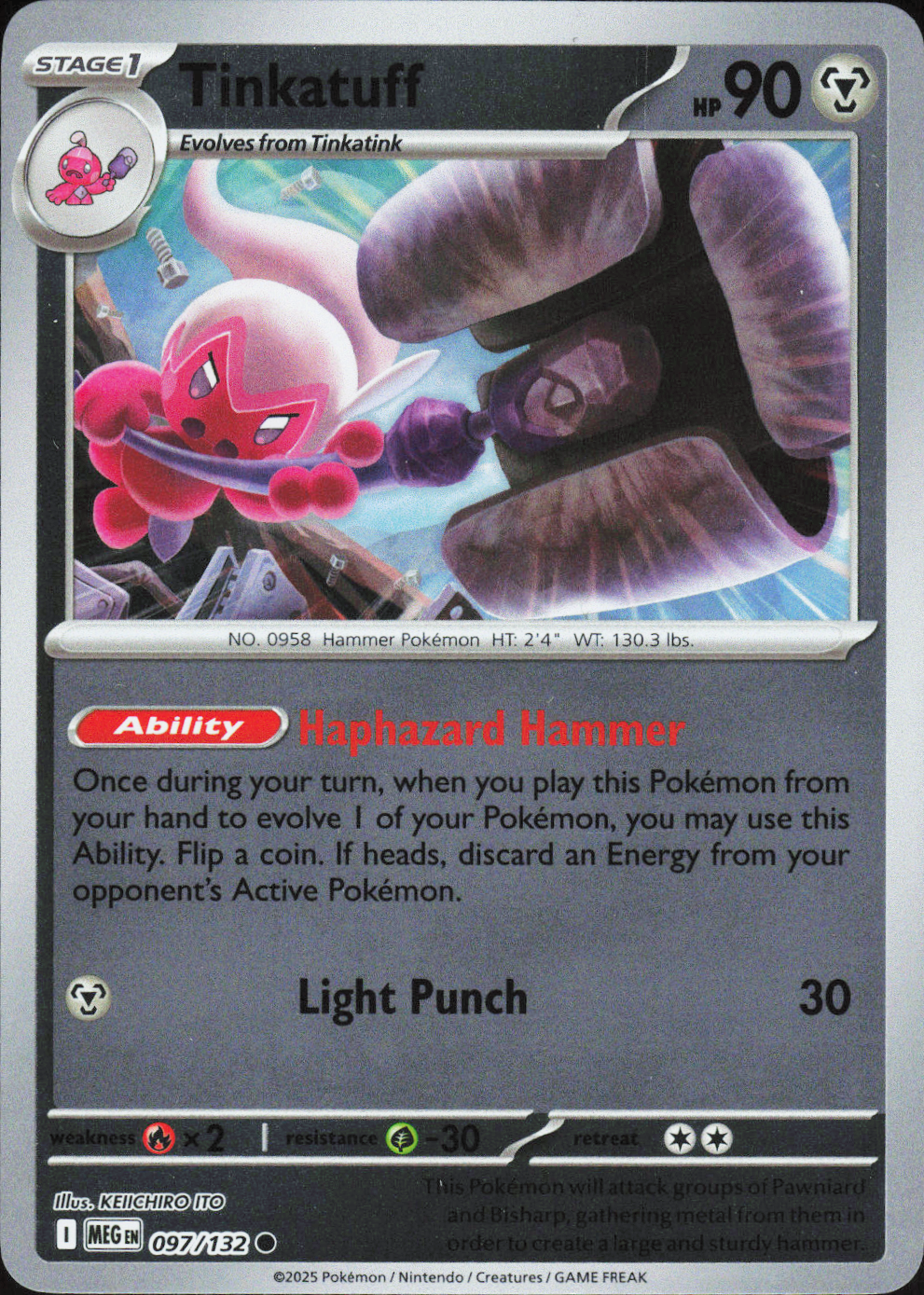 Tinkatuff 097/132 - Mega Evolution Base