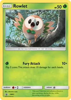 Rowlet SM01 - Sun & Moon Black Star Promo