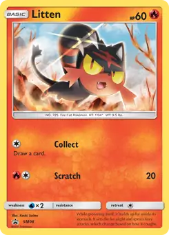 Litten SM08 - Sun & Moon Black Star Promo