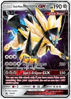 Dusk Mane Necrozma SM102 - Sun & Moon Black Star Promo