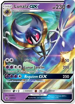Lunala GX SM103 - Sun & Moon Black Star Promo