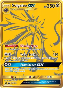 Solgaleo GX SM104a - Sun & Moon Black Star Promo