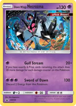 Dawn Wings Necrozma SM106 - Sun & Moon Black Star Promo