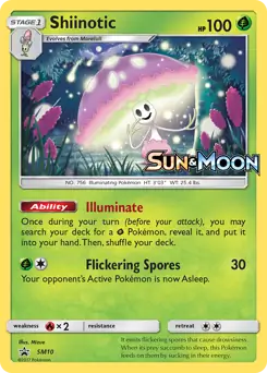 Shiinotic Prerelease SM10 - Sun & Moon Black Star Promo